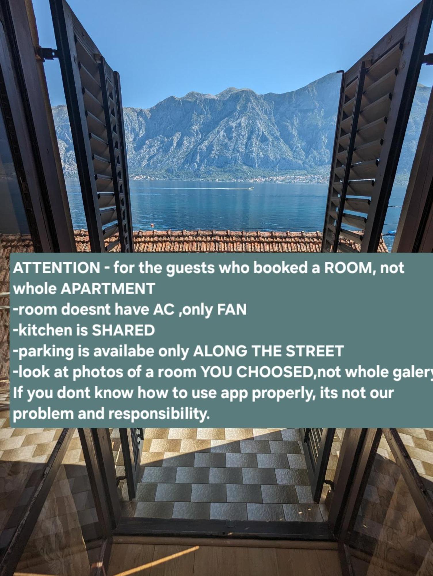 Seaside Apartments And Rooms Котор Экстерьер фото